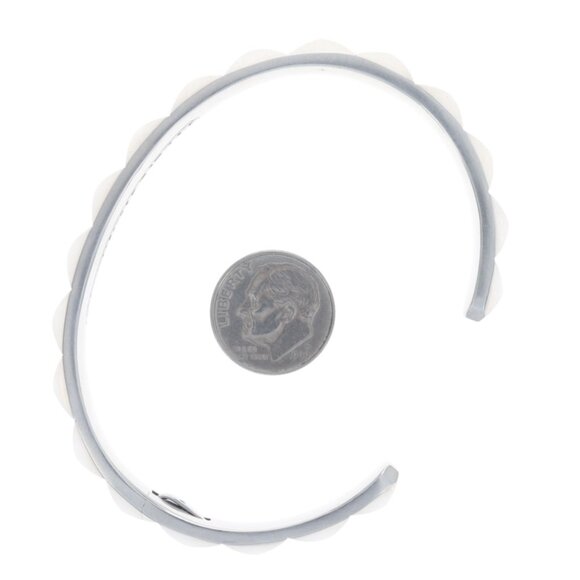 David Yurman Pyramid for Men 9.3mm Cuff Bracelet 7 1/4" - Sterling Silver 925 - Picture 4 of 6